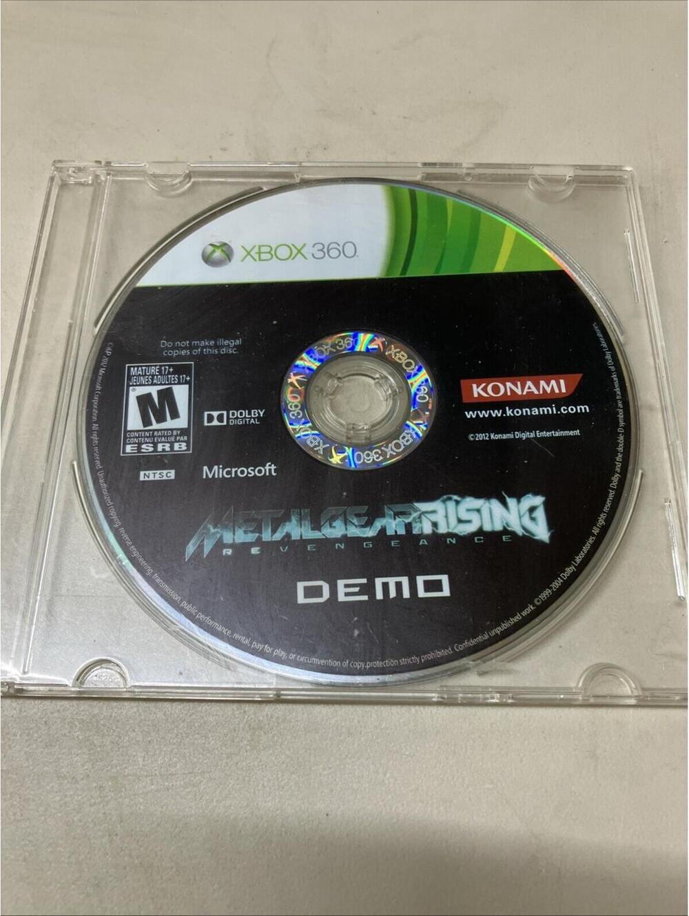 Metal Gear Rising Revengeance (Microsoft Xbox 360) - Disc Only Tested